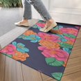 thumbnail image 4 of Pioneer Flower Floral Print Pattern Door Rugs,Washable Non Slip Door Mats Indoor,Decorative Door Mats,Entry Mat Indoor for Entrance,Bedroom,Kitchen,Bathroom,17"x30", 4 of 6