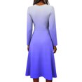 thumbnail image 5 of Floral Dress for Women Elastic Waist Wrap Crossover V Neck a Line Dress Elegant Formal Floral a Line Dress, 5 of 6