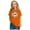 Orange, variant on FamilyThread Toddler Girls Boys Fashionable Short Sleeve Cotton T-Shirt Baseball Print Summer Tops Crew Neck Casual Daily Shirt For 3-9Y