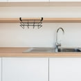 thumbnail image 4 of unbranded Soporte Negro Para Colgar Bajo Estante Sin Taladro Para Organización De Utensilios Y Tablas, 4 of 8