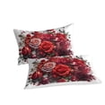 thumbnail image 2 of Home Bedclothes Romantic Rose Printed Duvet Cover Set Girl Woman Elegant Bed Set Bed Gift,Full (80"x90"), 2 of 6