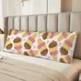 thumbnail image 4 of KLL Ultra Soft Microfiber Body Pillow Cover/Pillowcases 20"x54" with Hidden Zipper Closure-Cute Ice Cream, 4 of 5