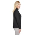 thumbnail image 3 of Harriton M748W Women's Advantage Snag Protection Plus Quarter-Zip Pullover-Black-M, 3 of 3