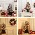 thumbnail image 2 of JustSmart 3 Ft Fiber Optic Artificial Christmas Tree - Pre-Lit Mini Tabletop Xmas Tree with 78 Dual-Color LED Lights (8 Lighting Modes) for Home, Office & Party Holiday Decor, 2 of 7