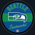 thumbnail image 3 of Seattle Seahawks 23" LED Retro Logo Round Wall Sign, 3 of 3