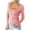 Pink, variant on IROINNID Long Sleeve T-Shirts for Women Printed Loose T-shirt Full Length Square Neck Basic Blouse Home Tops,Gray