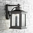 thumbnail image 4 of SAFAVIEH Gorgen Electric Outdoor Wall Lantern, Black, 4 of 6
