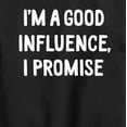 thumbnail image 3 of Instant Message - I'm a Good Influence Christmas - Toddler & Youth Crewneck Fleece Sweatshirt, 3 of 6