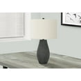 thumbnail image 1 of Monarch Specialties Lighting, 24"h, Table Lamp, Black Resin, Ivory / Cream Shade, Contemporary, 1 of 6