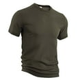 thumbnail image 3 of T-Shirts for Men Athletic Gym Running Active Tees Crewneck Short Sleeve Solid Color Breathable Tops, 3 of 4