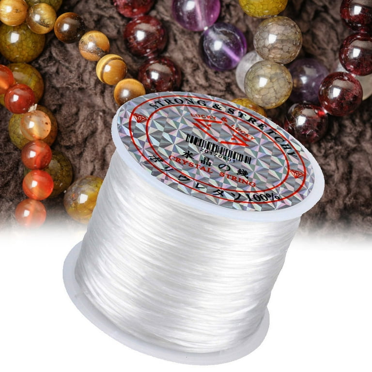 0.8mm Elastic String, Jewelry Cord, Elastic Bracelet Rope Crystal Beading  Cords, for Jewelry Making Beading Thread Elastic String Cord (60m) 