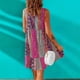 thumbnail image 4 of Mini vestido,Vestido sin mangas con cuello en V para mujer Vestido con cuello en V Diseño de última generación, 4 of 6
