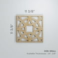 thumbnail image 3 of Ekena Millwork 11 3/8"W x 11 3/8"H x 3/8"T Small Brownsville Decorative Fretwork Wood Wall Panels, Walnut, 3 of 3