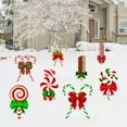 thumbnail image 4 of 8PCS Christmas Candy yard Decorations Plastic Outdoor Peppermint Lollipop Candy Signs with Stakes for Winter Holiday Christmas Outside Yard Pathway Lawn Decor Supplies, 4 of 9