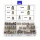thumbnail image 1 of Thread Insert Wood, 100 Pieces Zinc Alloy Furniture Hexagon Socket Screw, Inserts Thread Insert, 1 of 5