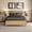 Brown, variant on Camaflexi Full Size Baja Bed Frame, Solid Wood, Rustic Walnut Finish