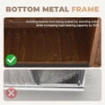 thumbnail image 6 of BaPiPro Outdoor Storage Cabinet, Weatherproof Small Storage Shed with Shelves, 20 Cu.ft Wood and Metal Shed for Backyard, Garden, Patio, 6 of 10