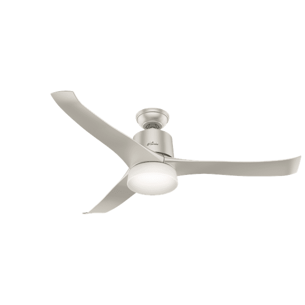 Hunter Wifi 54 Symphony Matte Nickel, How To Install Hunter Remote Ceiling Fan With Light Android