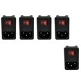 thumbnail image 1 of 5X Enchufe de Corriente Entrada Macho con Interruptor Fusible 10A 250V 3 Pin IEC320 C14, 1 of 5
