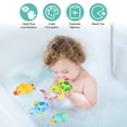 thumbnail image 3 of Bocaoying 4 Pack Bath Toy, Cute Baby Pool Toy, Animal Clockwork Bathtub Swimming Pool Toy, Floating Wind Up Baby Bath Toys for Toddlers, Boys and Girls(Turtle), 3 of 8