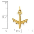 thumbnail image 5 of FJC Finejewelers 14k Yellow Gold 3d Airplane Charm, 5 of 6