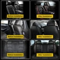 thumbnail image 6 of DIKSOAKR Seat Covers Fit for Hyundai Elantra 2017-2025 Car Seat Covers Full Set 5 Seats Waterproof Leather Automotive Seat Cushion Protector Black, 6 of 7