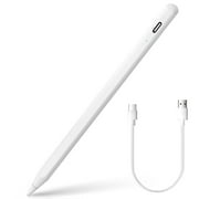 CAMPIR Stylus Pen for iPad, iPhone, Android Tablets,Galaxy - White Touch Screen Stylus
