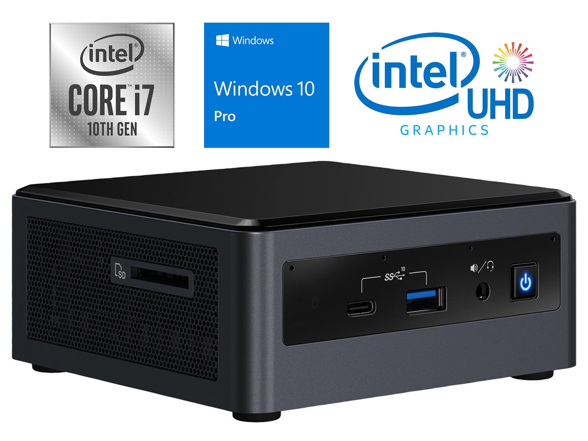 Intel NUC10i7FNH Mini PC, Intel Core i710710U Upto 4.7GHz, 16GB RAM