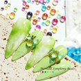 thumbnail image 4 of Cuentas De Cristal Redondas De Sirena, Diamantes De Imitación Para Decoración De Uñas En 3D, Colores De Caramelo, Tamaño Mixto, Cuentas Planas Diy, Decoraciones Para Uñas Eigraketly CE008347-02, 4 of 6