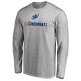 thumbnail image 2 of Men's Heather Gray FC Cincinnati Victory Arch Long Sleeve T-Shirt, 2 of 3