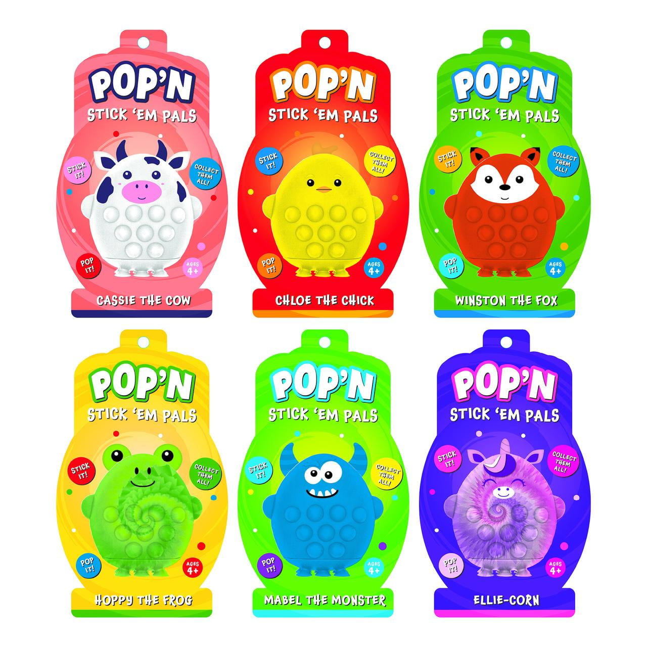 Best Brands Everyday Monster Pop'n Stick 'Em Pals for Kids Ages 4+.