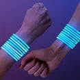 thumbnail image 1 of FlashingBlinkyLights Bracelets Premium Aqua glow 8 (Lot de 100), 1 of 4