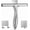 Silver, variant on Stainless Steel Shower Squeegee 10 Inch, All-Purpose Window Squeegee with 2 Adhesive Hooks, Streak-Free Glass Cleaner for Shower Doors, Mirrors, Tile, Car Windows (Silver)
