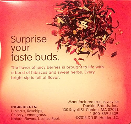 Dunkin Donut Hibiscus Kiss Tea 45 Tea Bags Walmart Com Walmart Com