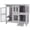 Gray, variant on BUTINGLALE 47" Two Story Rabbit Hutch with Wheels, Indoor Outdoor Bunny Cage Guinea Pig Cage, 2 Deep No Leak Trays Included, Gray