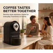 Mixpresso Espresso Machine for Nespresso Compatible Capsule, Single Serve Coffee Maker Programmable for Espresso Pods, Premium Italian 19 Bar High Pressure Pump 27oz 1400w Black Coffee Maker