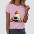 thumbnail image 2 of TOWED22 Halloween Teacher Shirts for Women Groovy Read More Books Ghost T-Shirt Short Sleeve Halloween Party Tee Tops(Pink,M), 2 of 5