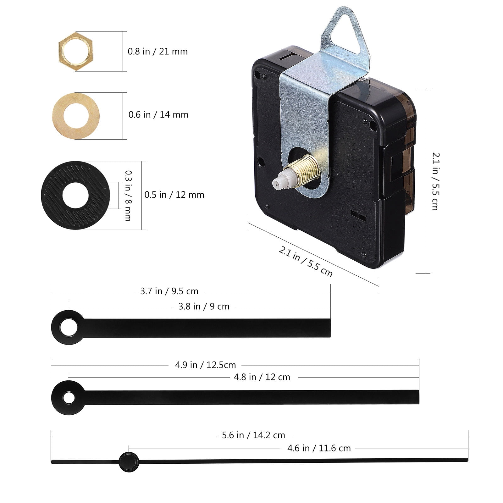 UPOUART 8Set Quartz Movement Replacement Part for Wall Clocks Repair Simple Design