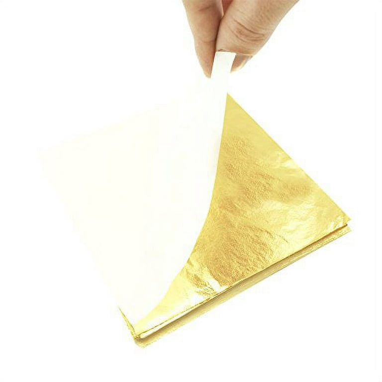 New 100 Sheets Composition Gold Leaf Kit For Arts Gilding Crafting Pure  Leaves 16x16 cm - AliExpress