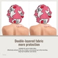 thumbnail image 2 of Rateoe French Bulldog Pattern Silk Satin Hair Bonnet for Sleeping, Adjustable Sleep Cap Turban for Women , Curly Straight Hair Long Large Braid, 2 of 6