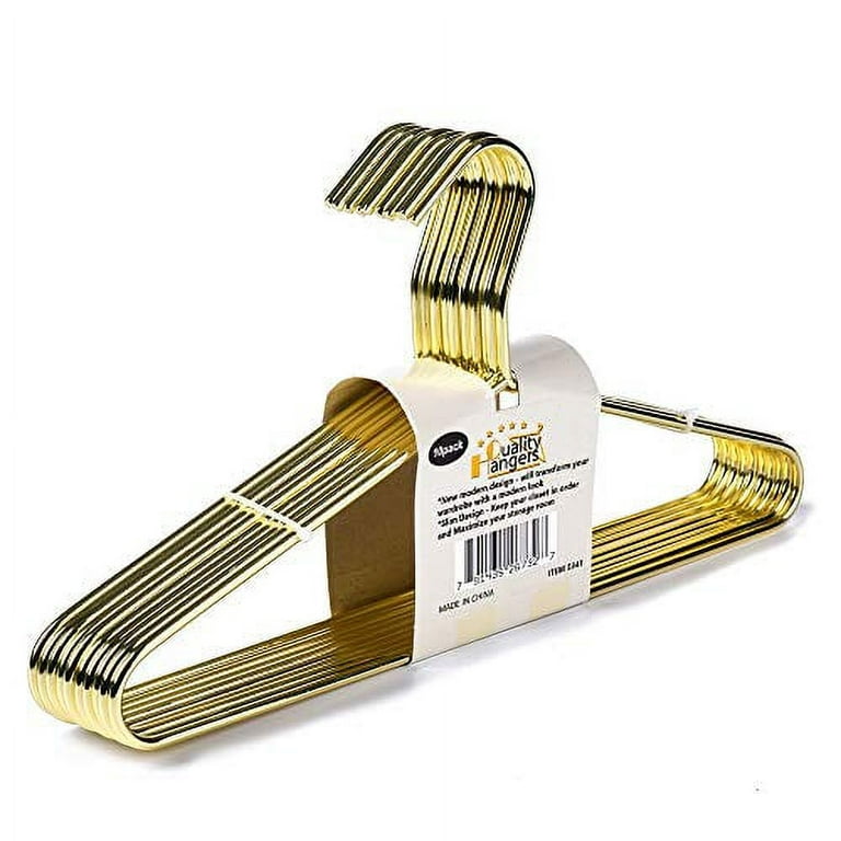 Commercial Grade Metal Children's Hangers - 13 Length/ 13 Gauge - 500/Box  - Gold