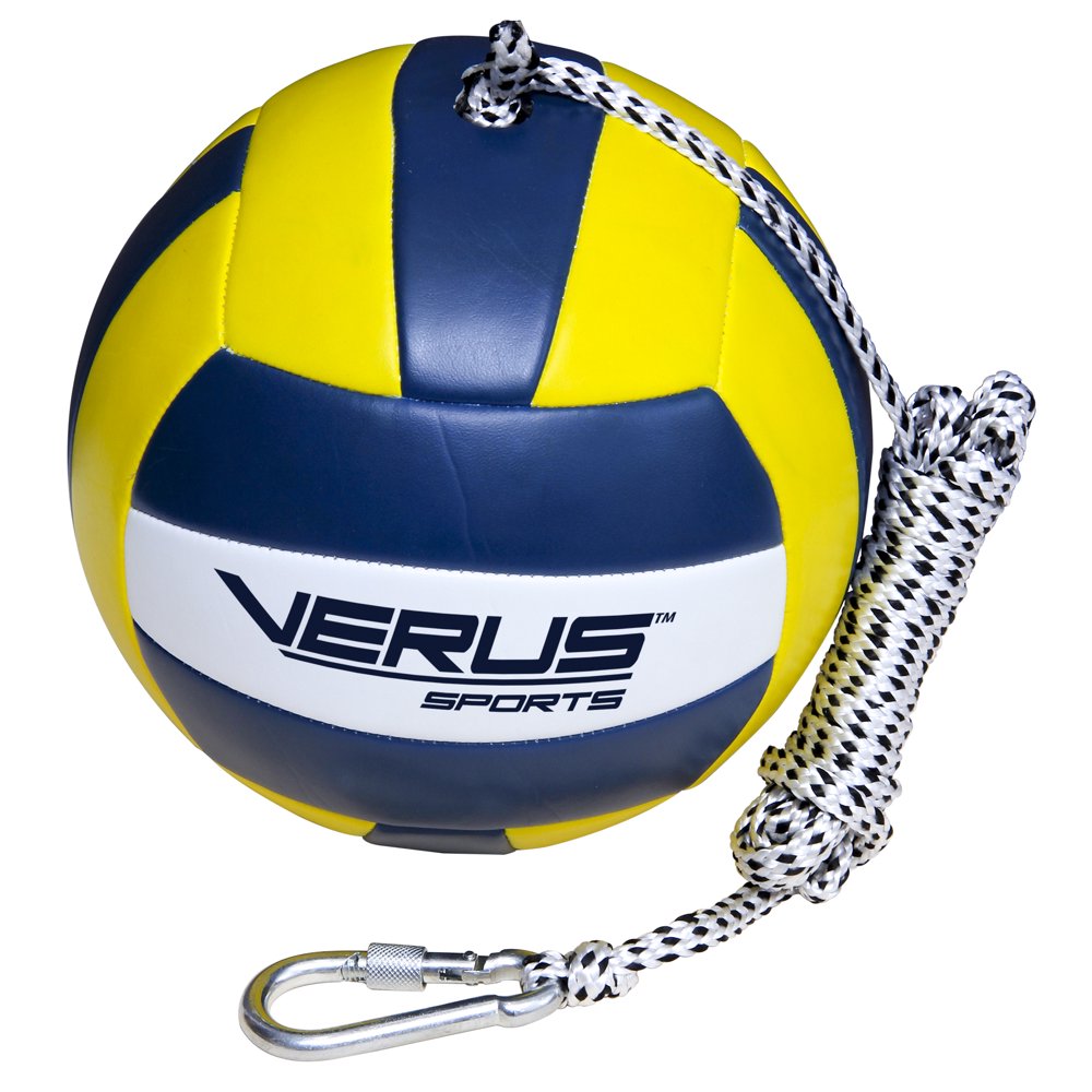 Verus Sports Replacement Tetherball Ball with Heavy Duty Rope and Clip