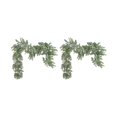 thumbnail image 1 of 2pc Lambs Ear Garland Greenery And Eucalyptus Vine / 38 Inches Long/light Colored Flocked Leaves/so, 1 of 5