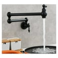 thumbnail image 2 of Brass Rotating Folding Faucet Delicate Double Switch Kitchen Faucet Wall Mounted Cold Water Tap ,Easy to Install, 2 of 7