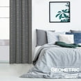 thumbnail image 3 of Deconovo Gold Diamond Foil Print Blackout Curtains for Living Room, 52x84 inch, 2 Panels(Light Grey), 3 of 7