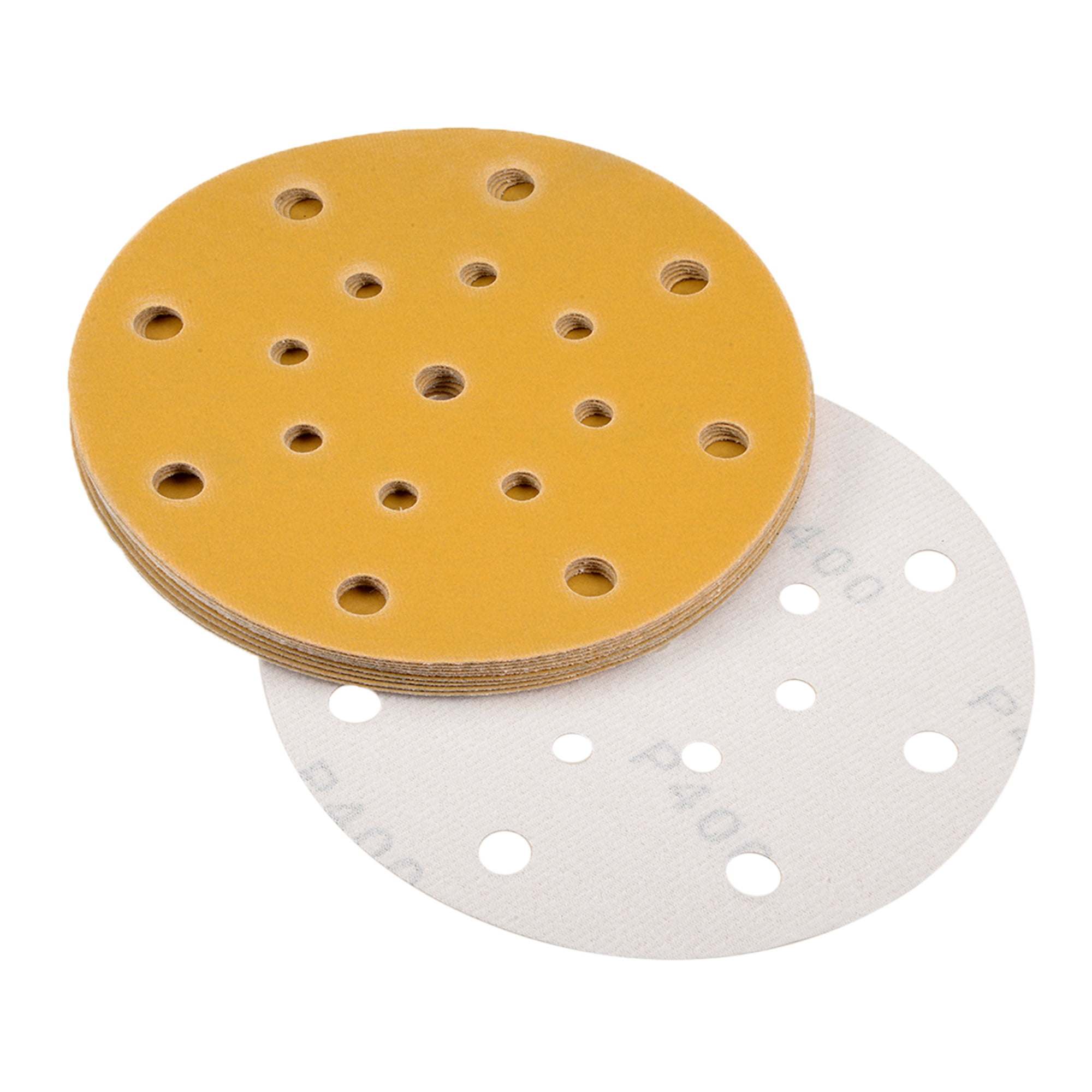 6inch Sanding Discs, 400Grits 17Holes Hook and Loop Wet Dry