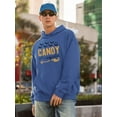 thumbnail image 2 of Candy Inspector. Bats And Broom Hoodie Men -Image by Shutterstock, Male Large, 2 of 4