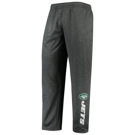 Men's Zubaz Heathered Charcoal New York Jets Fleece Sweatpants