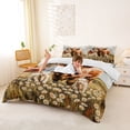 thumbnail image 3 of jejeloiu Highland Cow Farm Windmill Duvet Cover Set Kids,Floral Farm Print Bedding Full,3pcs(No Comforter), 3 of 6
