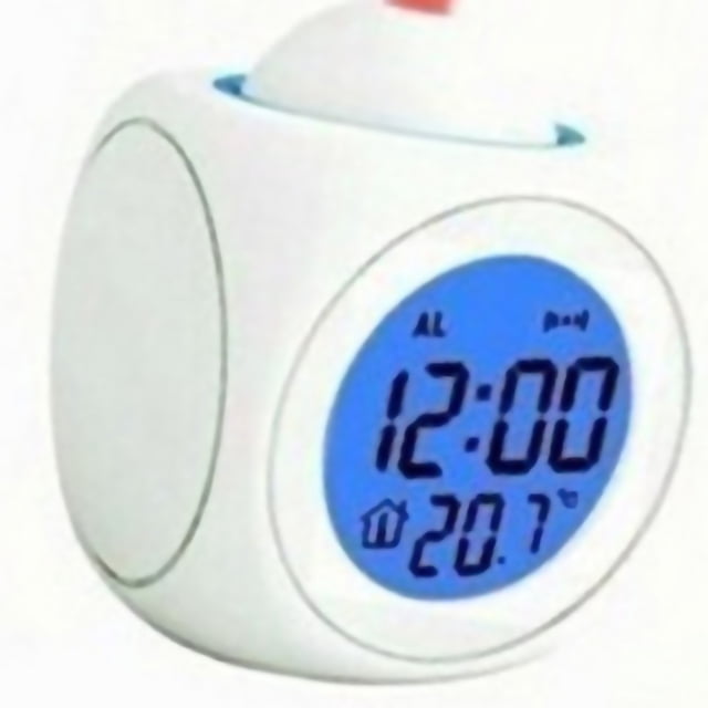 Reloj despertador con proyección LED, reloj de mesa con proyector, reloj de mesa con proyector multifunción, reloj de mesa con proyector multifunción, rendimiento de primer nivel